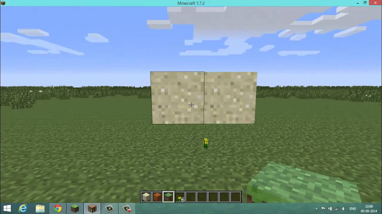 Minecraft Sand Tricks Floating Sand Youtube