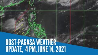 DOST-Pagasa weather update,  4 p.m., June 14, 2021