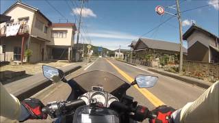 車載動画バイク　kawasaki Ninja250R GoPro 岐阜県道33、20、66道の駅どんぶり会館