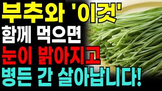 부추와 함께 먹으면 보약되는 음식 5가지와 레시피 총정리! 값비싼 영양제 대신 '이것' 드세요 I 눈에 좋은 음식 I 혈관에 좋은 음식 I 부추와 좋은 음식 I