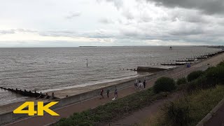 Dovercourt, Harwich Walk: Town Centre \u0026 Beach【4K】