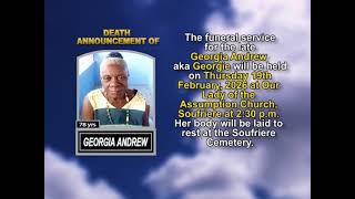 Georgia Andrew ~ Short Obituary