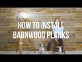 DIY ACCENT WALL | WOODY WALLS BARNWOOD PLANKS INSTALLATION