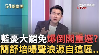 精華｜國民黨內部內亂?藍大罷免全崩盤  憂選情驚爆倒閣重選 簡舒培曝聲浪源自於這區... 王時齊笑稱:防不了了重來 ｜王時齊 周楷主持｜【54陪審團】20250301｜三立新聞台