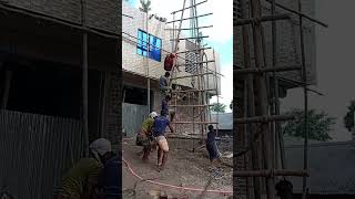 শ্রমিকরা কিভাবে প্রাণের ঝুঁকি নিয়ে কাজ করে।#work