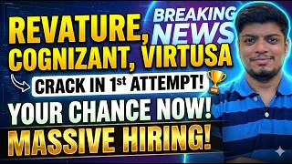 🔥Cognizant GenC & Virtusa (Process) | Revature Hiring Process | Off-Campus Drive 2026/2025 BATCH