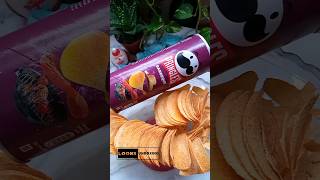 Filling the Platter with Pringles chips#asmr #unboxing #shorts #upside down