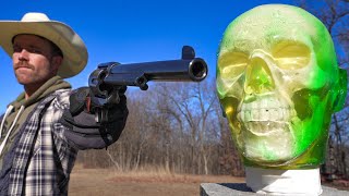 45 LONG COLT vs HUMAN HEAD!! | Cowboy Guns For Self Defense???