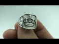 925 sterling silver oxidized crown men gothic rings