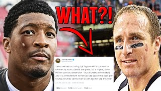 DREW BREES RETIRES! TAYSOM HILL GETS 140M CONTRACT! WHAT ABOUT JAMEIS WINSTON? SAINTS QB DRAMA!
