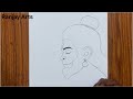 bajrangbali drawing easy hanuman ji drawing chitra