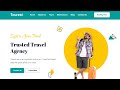 Responsive Travel Website Design Using HTML, CSS & JavaScript | Free Source Code