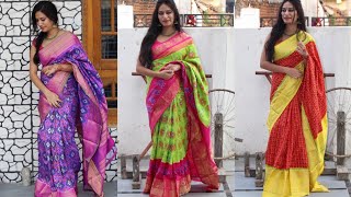 #30 Ikat Pattu Sarees || Ikat Kanchipuram Silk Sarees Silk Mark Certified ||