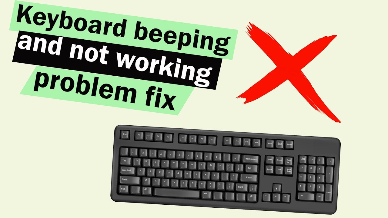 How To Fix Keyboard Beeping And Not Working Problem In Windows 10 - YouTube