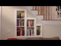 Hidden Storage: Under-the-Stairs Bookcase Hidden Storage: Under-the-Stairs Bookcase