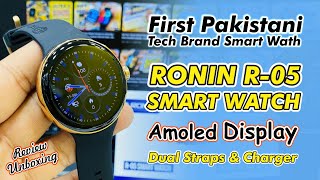 Ronin R-05 Smart Watch Review \u0026 Unboxing | First Pakistani Tech Retail Brand Smart Watch.