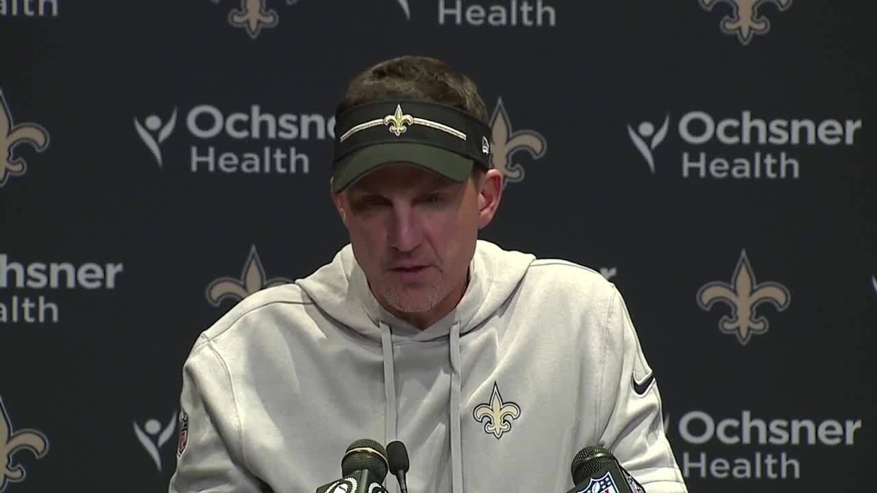 Saints HC Dennis Allen Postgame Interview Following 33-28 Loss To Lions ...