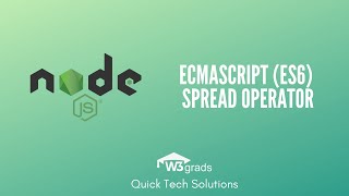 ECMA Script 6 SpreadOperator | ES6 tutorial | Node.js Tutorial Series