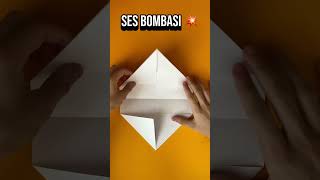 Kağıttan Ses Bombası Yapımı ASMR - How to Make Paper Popper? #shorts