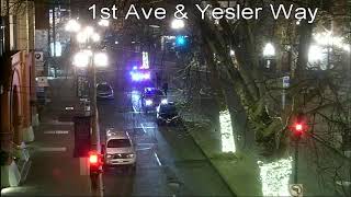 Seattle: Street Racer Crashes Into Curb