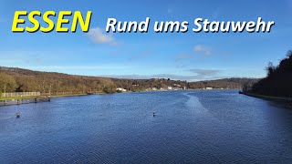 Stadt Essen walking 4K | Rund ums Stauwehr Winter 2025