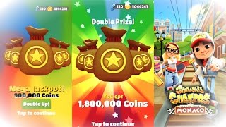 Subway Surfers Monaco Mega Jackpot Double Up!