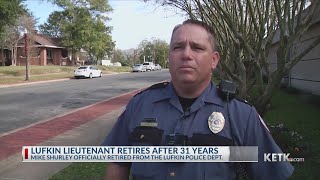 Lt. Mike Shurley retires after 30 years serving Lufkin community