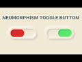 CSS Neumorphism Toggle Switch Button Design | Neumorphic Toggle Button Using HTML And CSS Tutorial