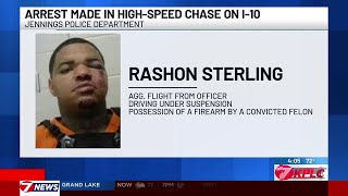 Lafayette man arrested following multi-agency high-speed chase that ended in Lacassine