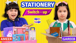 Ameer vs Gareeb - Stationery Switch-Up Challenge | Mystery Box | Toystars