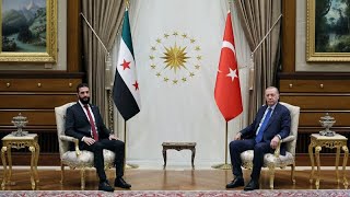 Syria's interim president meets Erdoğan to discuss joint strategy to confront security threats