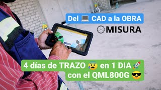 [DEMO 2024]✅ TRAZO Y REPLANTEO LASER 👉DEL CAD A LA OBRA con el QML800G