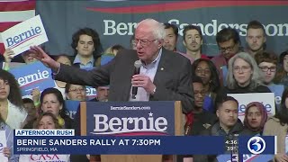 VIDEO: Bernie Sanders holding rally in Springfield, MA