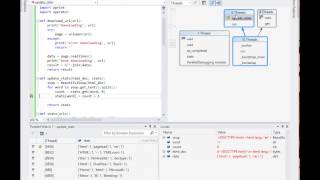 PTVS Debugging Threaded Programs Parallel Stack and Parallel Watch