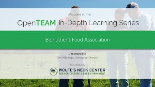 OpenTEAM In-Depth Learning Series - Bionutrient Food Association