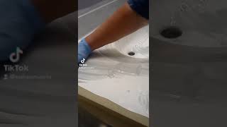 Bathroom sink Epoxy pour.