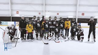 Students participate in Learn to Skate \u0026 Try Blind Hockey Program