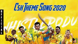 CSK Official Theme Song 2020 | IPL | Chennai Super Kings