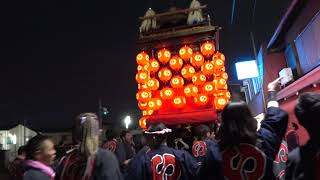 常滑祭・常滑地区祭礼2019 MAH03678 市場「常磐車」山方橋