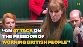 Angela Rayner eviscerates Tory anti-strike bill in the House of Commons