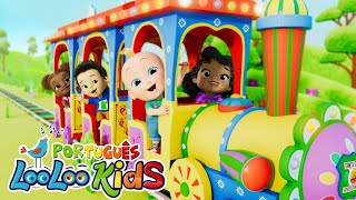 Veículos Coloridos 🚂 Piuí-Piuí, vai rápido, trenzinho! Canções para crianças - LooLoo Kids Português