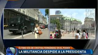 La militancia despide a la Presidenta - Telefe Noticias