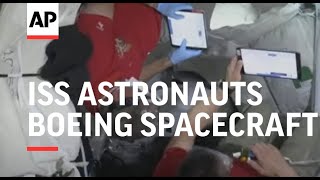 ISS astronauts open hatch to Boeing spacecraft