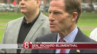 Senator Blumenthal reacts to Trump bash