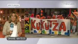 Kukutza III: Multitudinaria manifestación contra el derribo del Gaztetxe