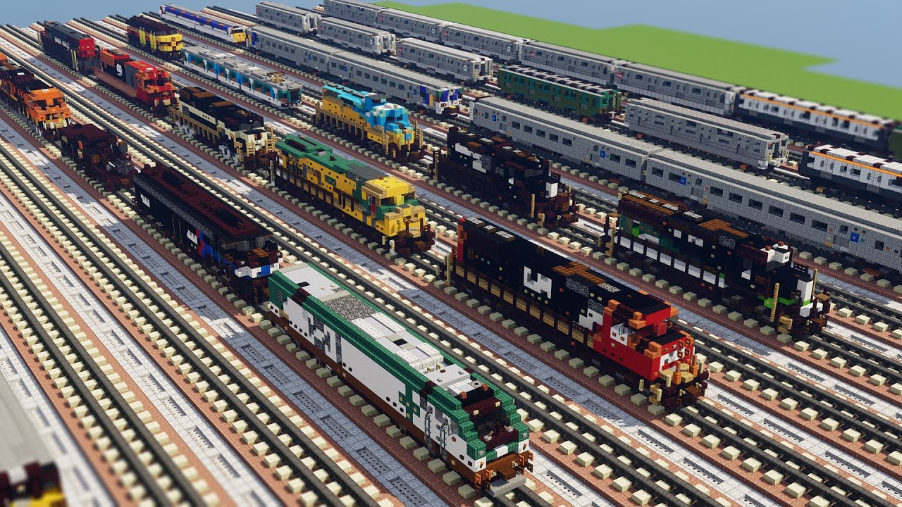27 New Train Builds In Minecraft Youtube
