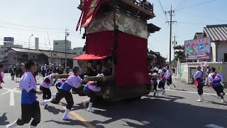 長尾の春祭り本祭　2023年4月9日　小迎組鳳凰車　旧やおたけ車切