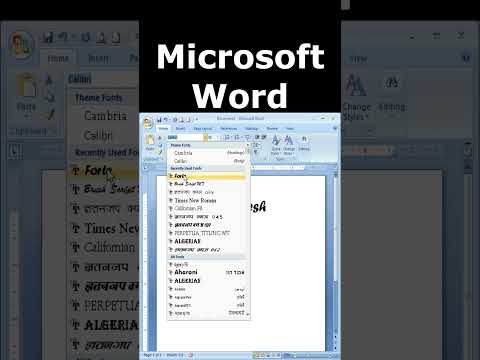 Font Style Microsoft Word | Basic Computer #shorts #trending #viral