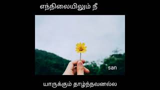 #Good evening messages|( எந்நிலையிலும் நீ யாருக்கும் தாழ்ந்தவனல்ல.)