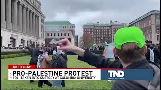 More than 100 arrests at pro-Palestinian protest encampment at Columbia University